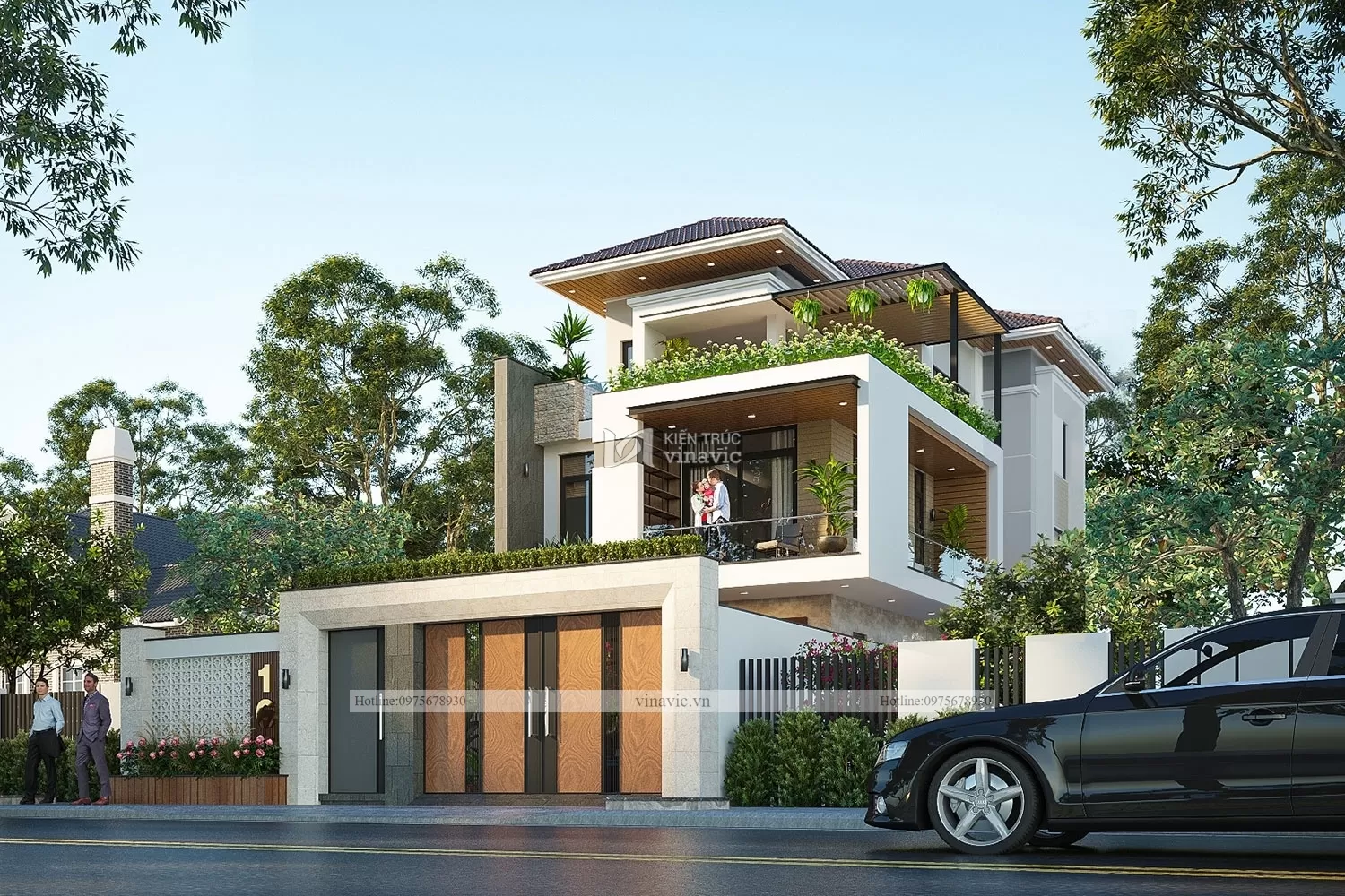 Biệt thự 3 tầng (8mx16m)